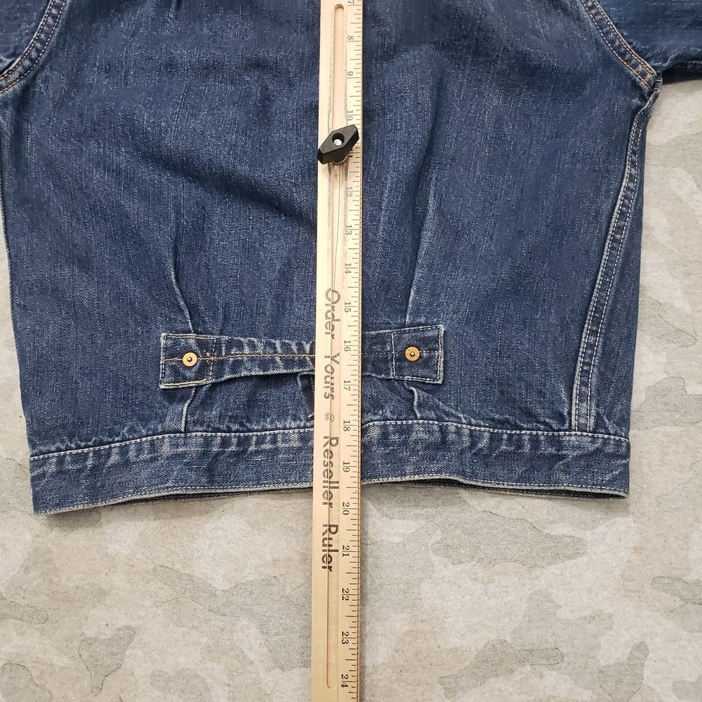 Vintage Levis Trucker Jacket Men 36 Blue Type 1 Big E Selvedge Buckle Back USA - Picture 12 of 16